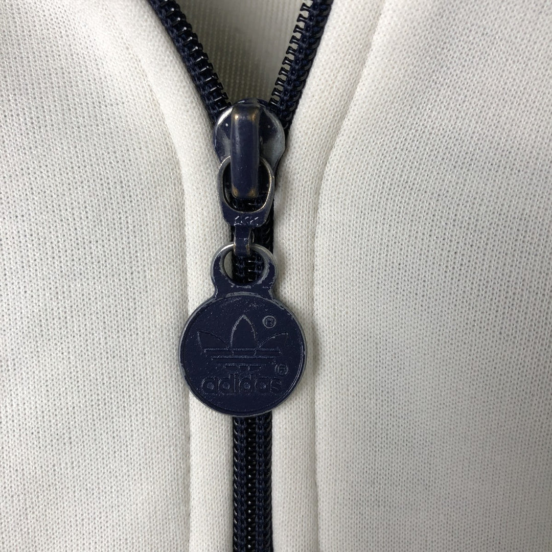 Vintage 70'S adidas track jacket, size L, men's unknown white type Vintage Second Hand