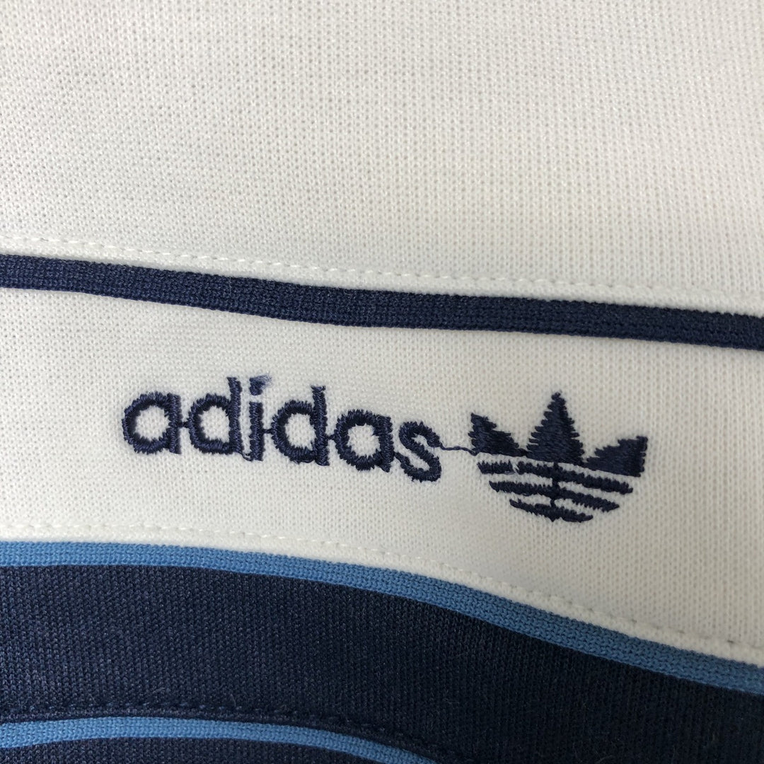 Vintage 70'S adidas track jacket, size L, men's unknown white type Vintage Second Hand