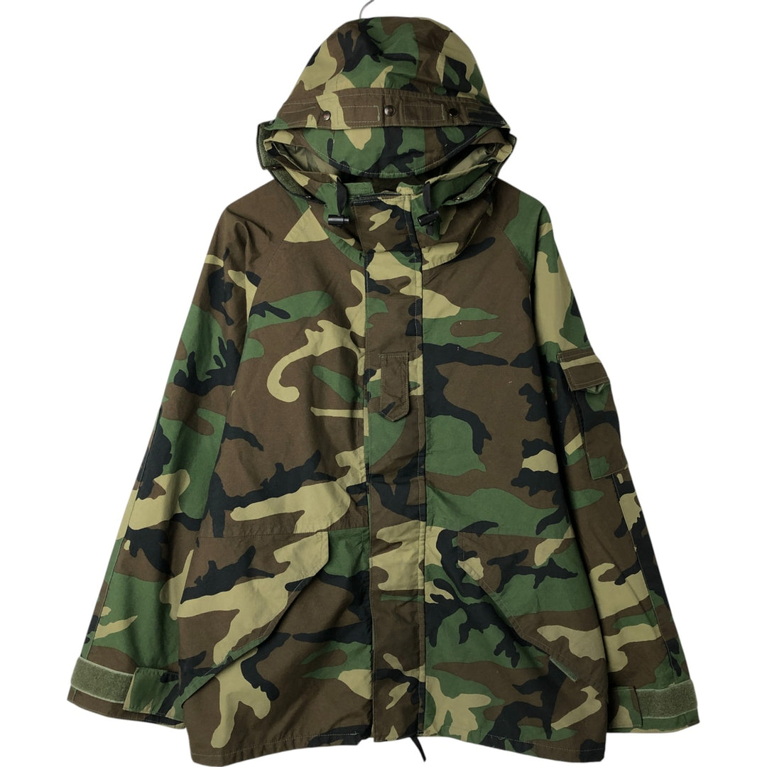 Civilian product ECWCS late model camouflage pattern woodland camo military Gore-Tex parka MEDIUM-REGULAR equivalent to men's M Nylon Khaki type Vintage Second Hand