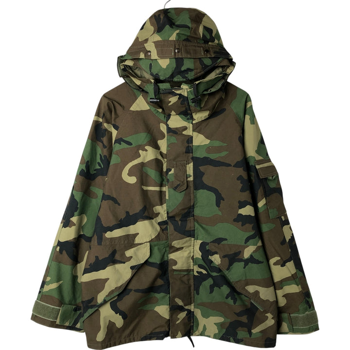 Civilian product ECWCS late model camouflage pattern woodland camo military Gore-Tex parka MEDIUM-REGULAR equivalent to men's M Nylon Khaki type Vintage Second Hand