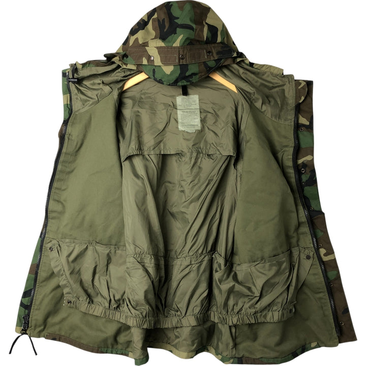 Civilian product ECWCS late model camouflage pattern woodland camo military Gore-Tex parka MEDIUM-REGULAR equivalent to men's M Nylon Khaki type Vintage Second Hand