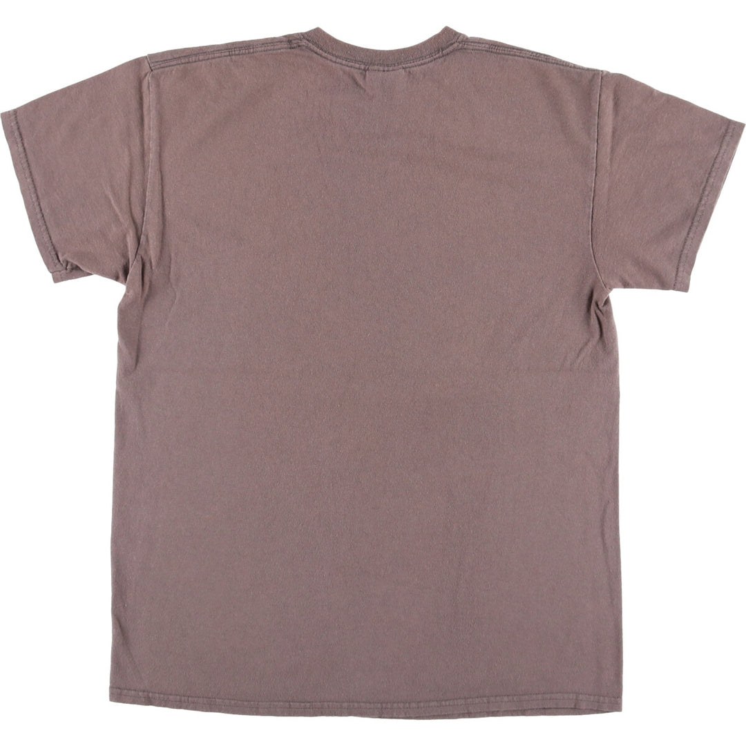 00'S Gildan Tool Band T-shirt, Men's M size cotton brown type Vintage Second Hand