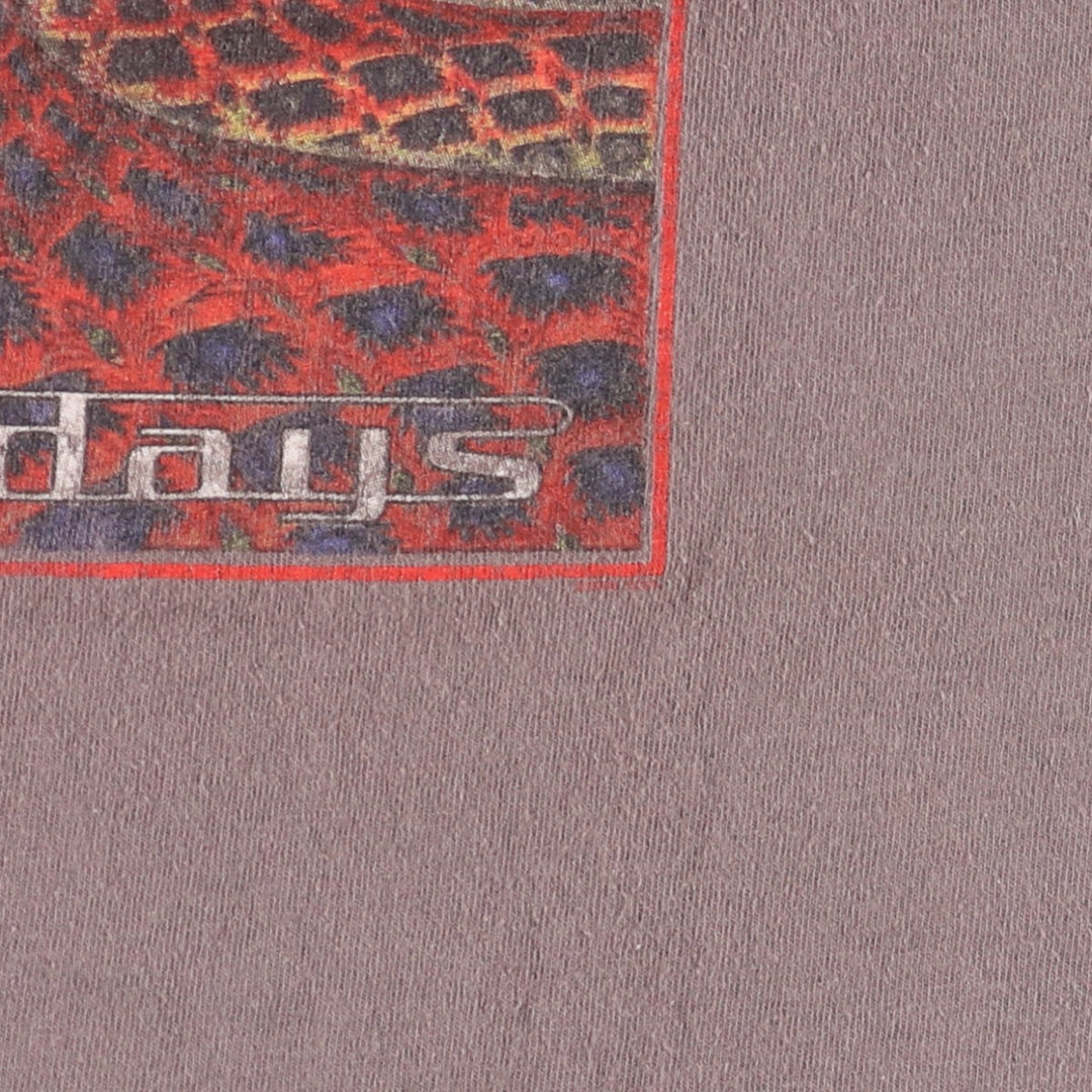 00'S Gildan Tool Band T-shirt, Men's M size cotton brown type Vintage Second Hand