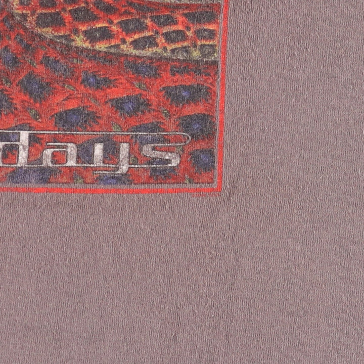 00'S Gildan Tool Band T-shirt, Men's M size cotton brown type Vintage Second Hand