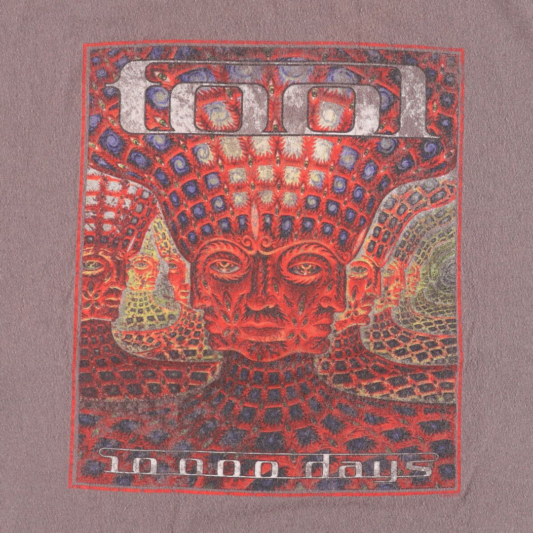 00'S Gildan Tool Band T-shirt, Men's M size cotton brown type Vintage Second Hand