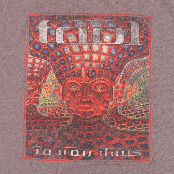 00'S Gildan Tool Band T-shirt, Men's M size cotton brown type Vintage Second Hand