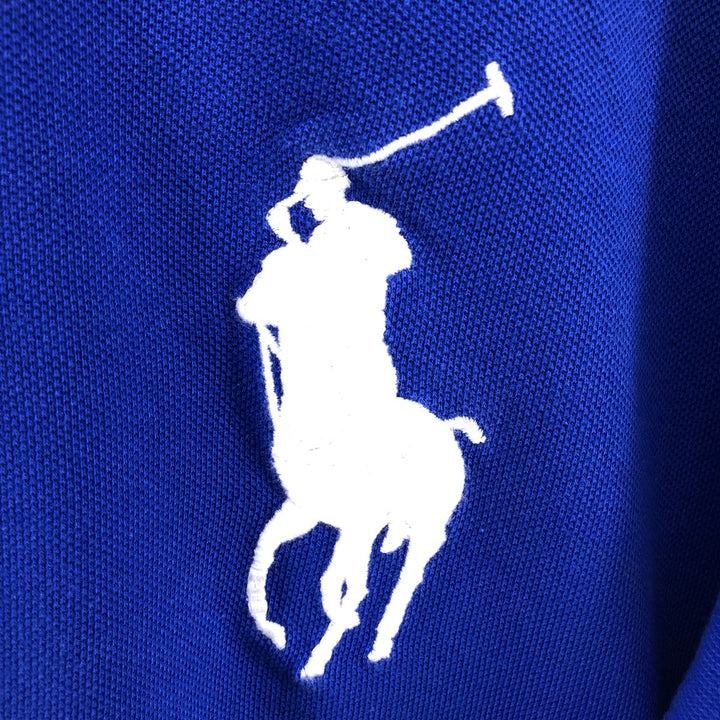 Ralph Lauren POLO RALPH LAUREN CUSTOM SLIM FIT Big Pony Short Sleeve Polo Shirt Men's XL cotton blue type Vintage Second Hand