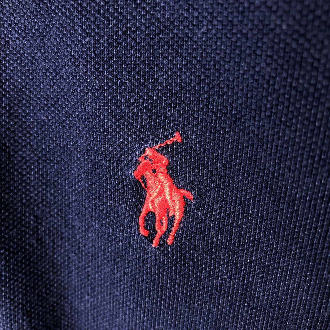Ralph Lauren POLO by Ralph Lauren short sleeve polo shirt, men's size L cotton navy blue type Vintage Second Hand