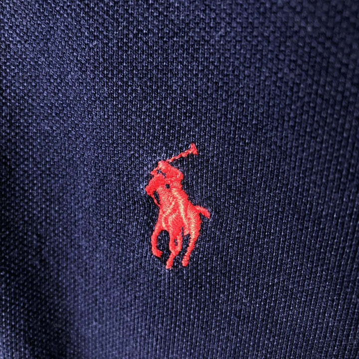Ralph Lauren POLO by Ralph Lauren short sleeve polo shirt, men's size L cotton navy blue type Vintage Second Hand