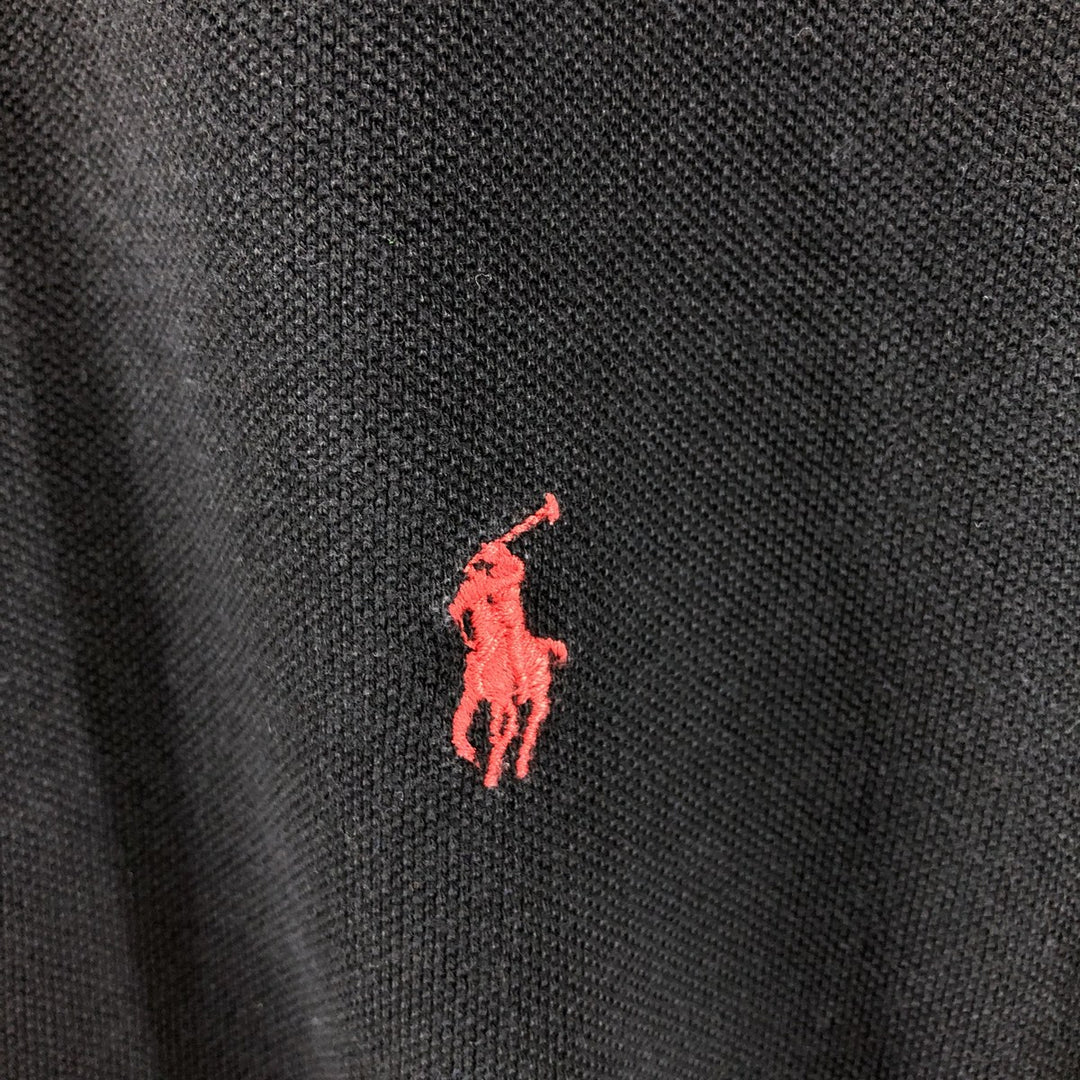 Ralph Lauren POLO GOLF Polo Golf short sleeve polo shirt for men size L cotton black type Vintage Second Hand