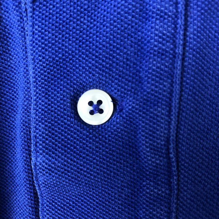 Ralph Lauren POLO by Ralph Lauren short sleeve polo shirt, men's size M cotton blue type Vintage Second Hand