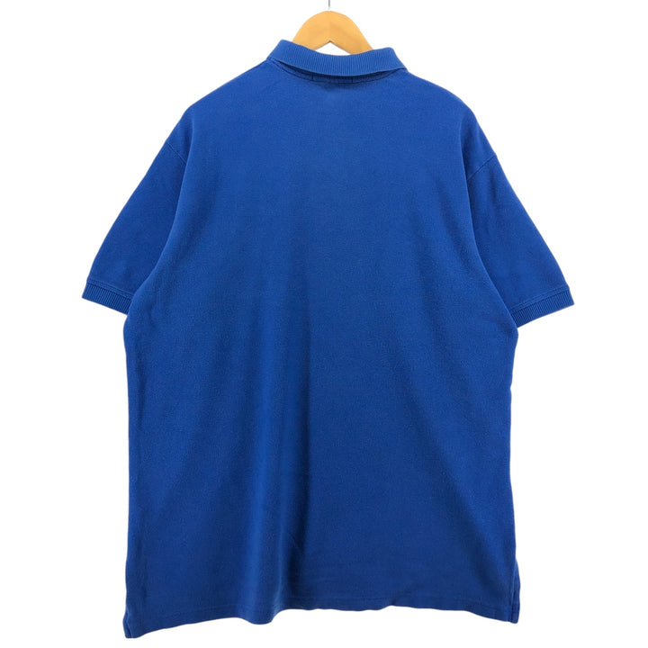 Ralph Lauren POLO SPORT short sleeve polo shirt, men's XL size cotton blue type Vintage Second Hand