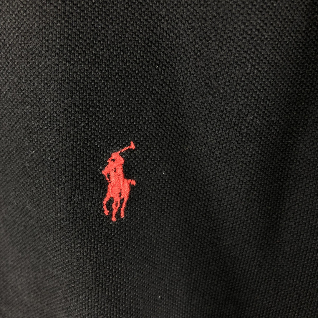 Ralph Lauren POLO by Ralph Lauren short sleeve polo shirt, men's size M cotton black type Vintage Second Hand