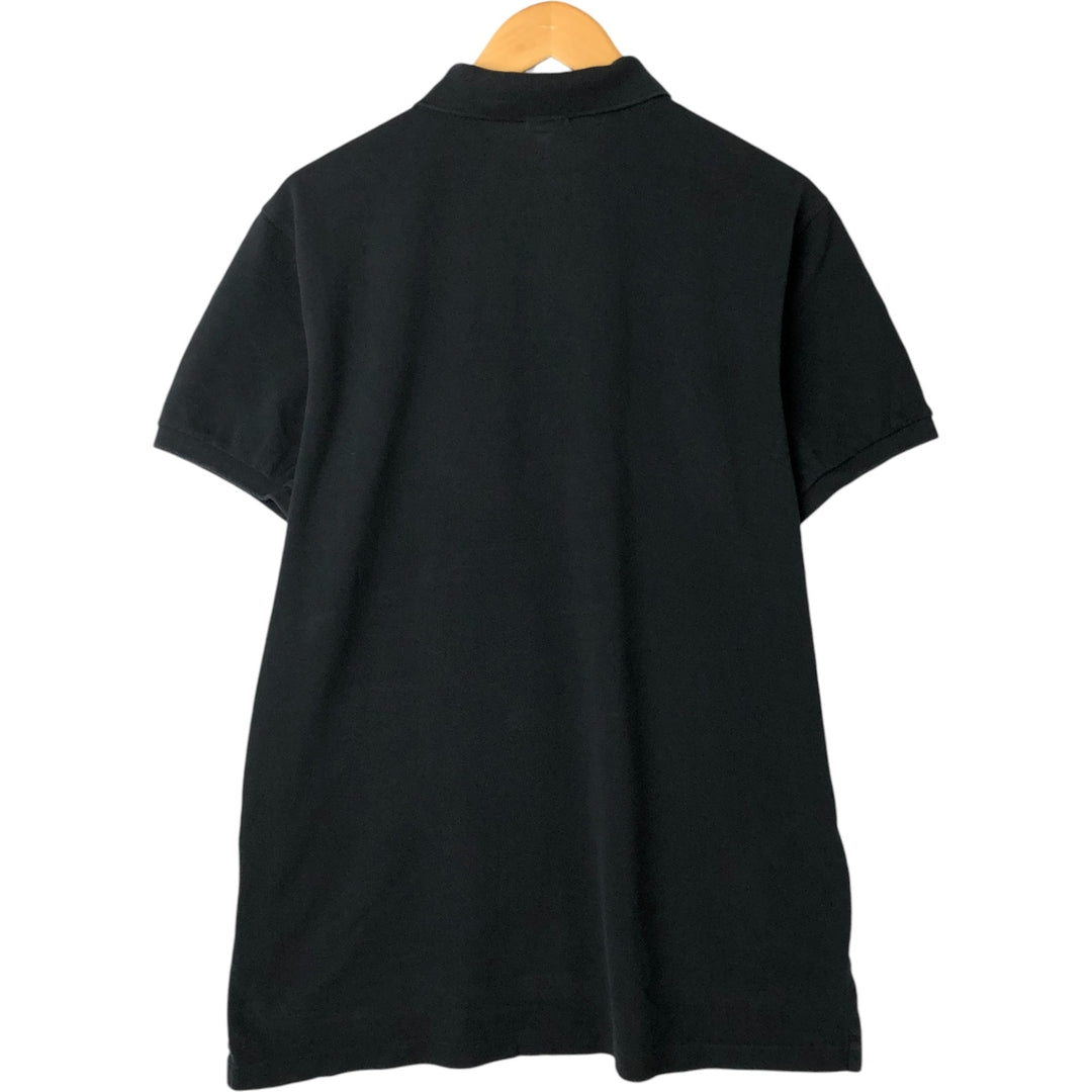 Ralph Lauren POLO by Ralph Lauren CUSTOM FIT short sleeve polo shirt, men's XL size cotton black type Vintage Second Hand