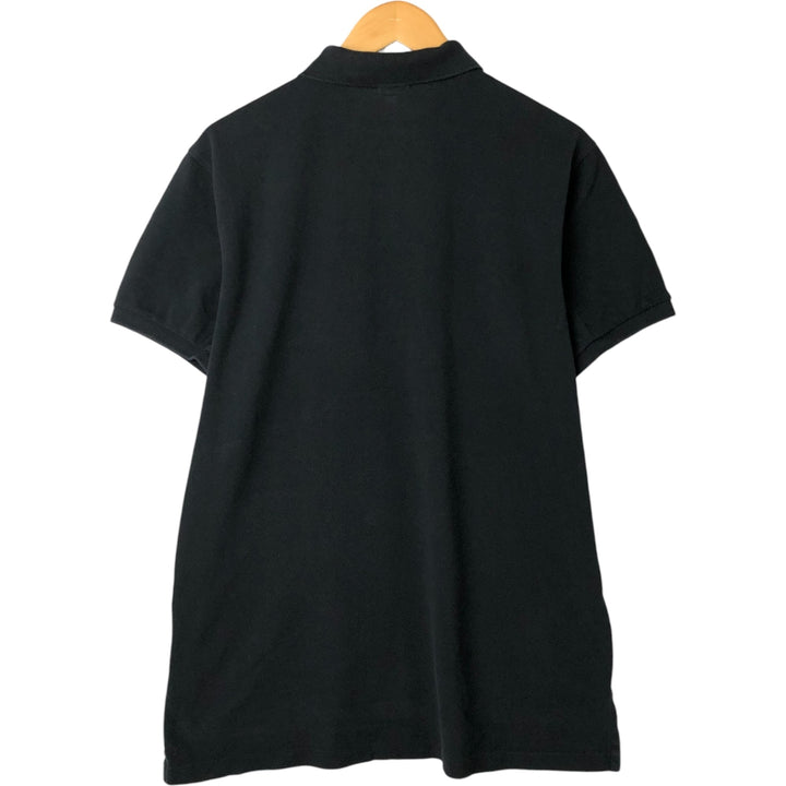 Ralph Lauren POLO by Ralph Lauren CUSTOM FIT short sleeve polo shirt, men's XL size cotton black type Vintage Second Hand