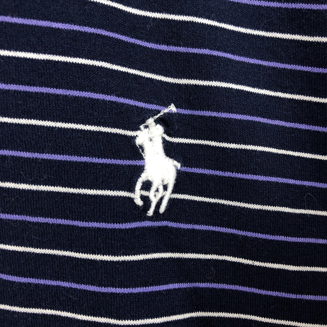 Ralph Lauren POLO GOLF PRO FIT short sleeve striped polo shirt for men, size XXL Pima Cotton navy blue type Vintage Second Hand