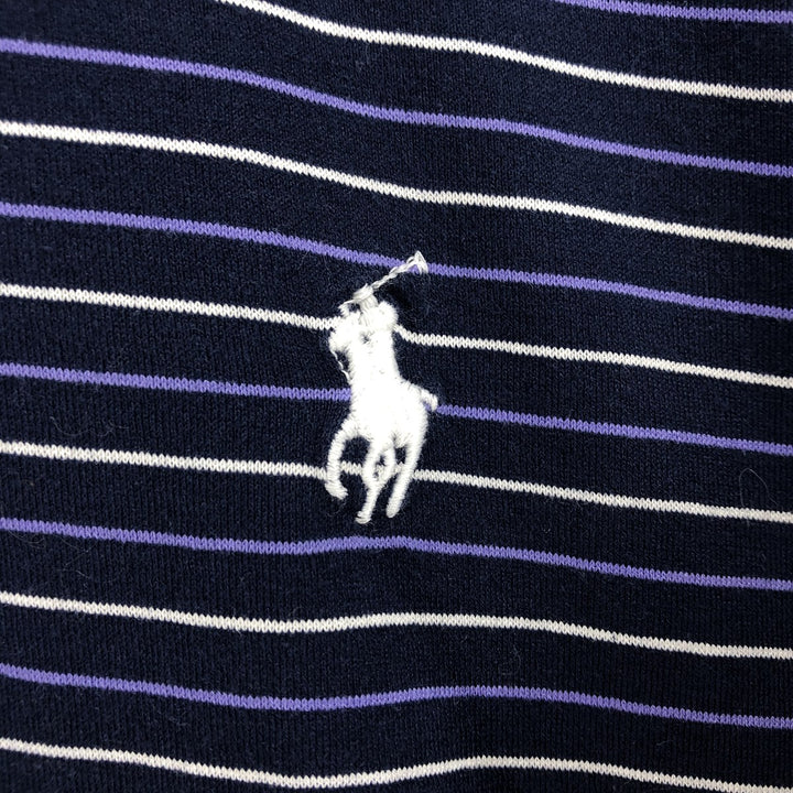 Ralph Lauren POLO GOLF PRO FIT short sleeve striped polo shirt for men, size XXL Pima Cotton navy blue type Vintage Second Hand