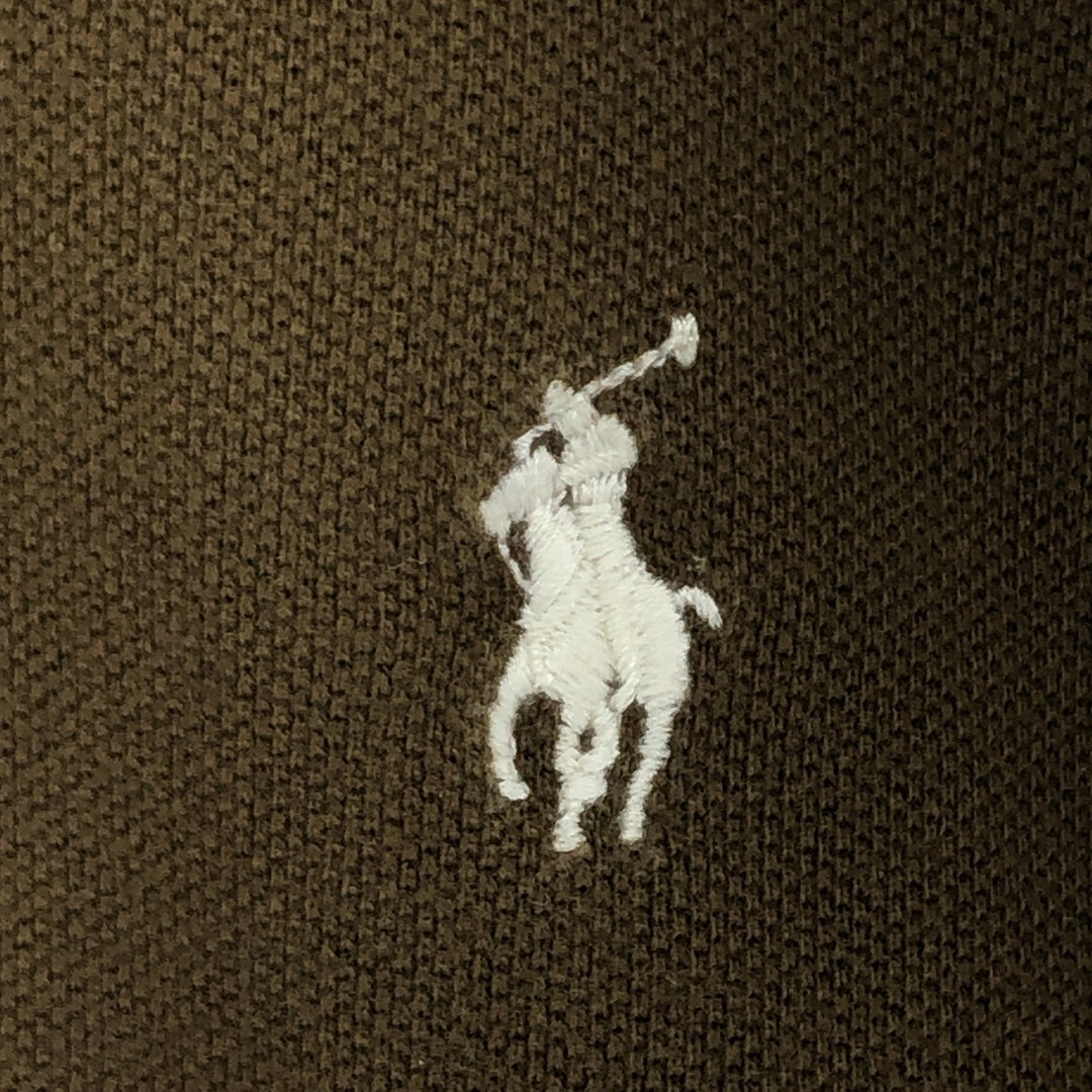 Ralph Lauren POLO by Ralph Lauren short sleeve polo shirt, men's XL size cotton brown type Vintage Second Hand