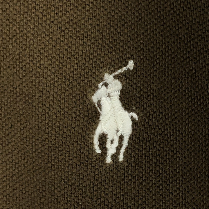 Ralph Lauren POLO by Ralph Lauren short sleeve polo shirt, men's XL size cotton brown type Vintage Second Hand