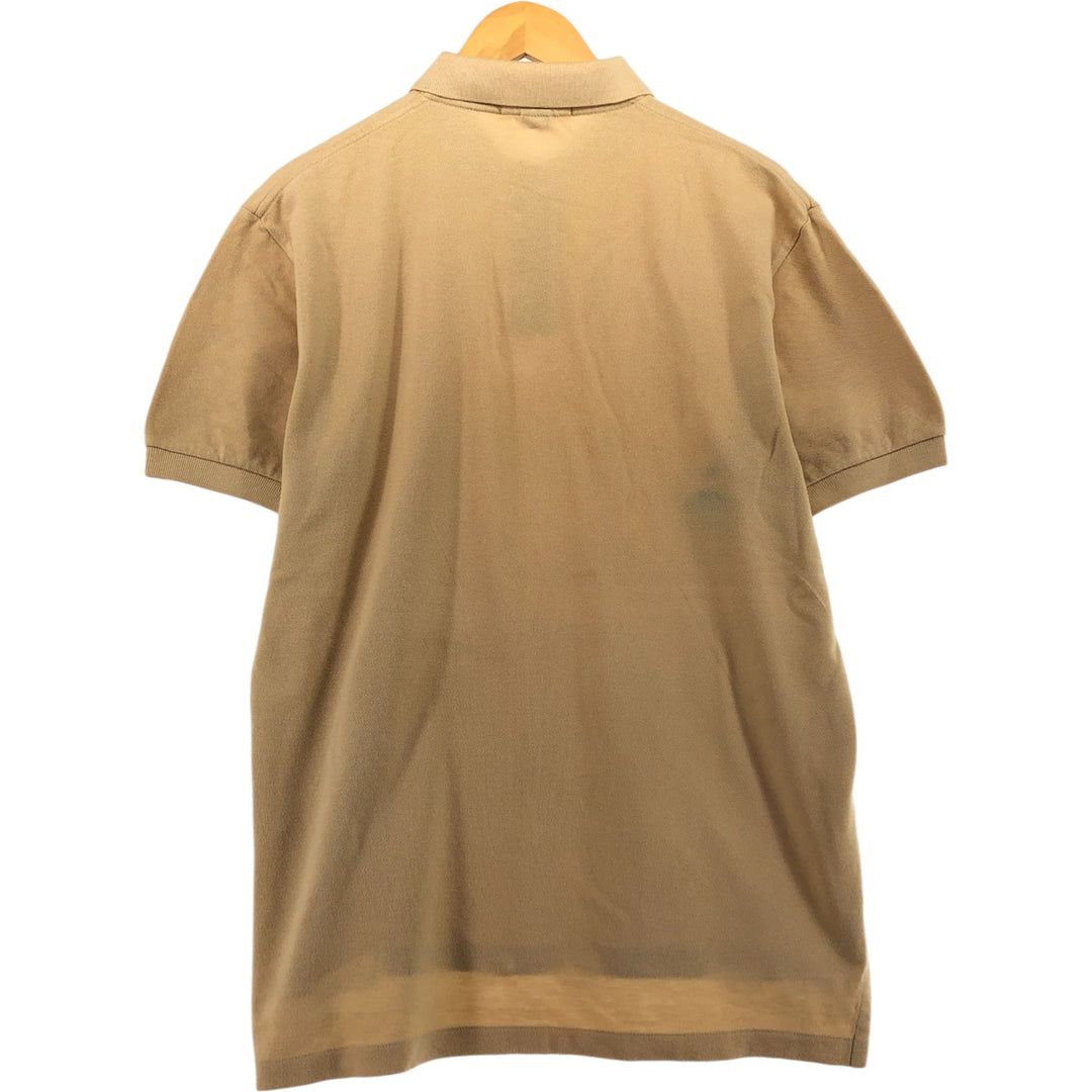 Ralph Lauren POLO by Ralph Lauren short sleeve polo shirt, men's size M cotton Beige type Vintage Second Hand