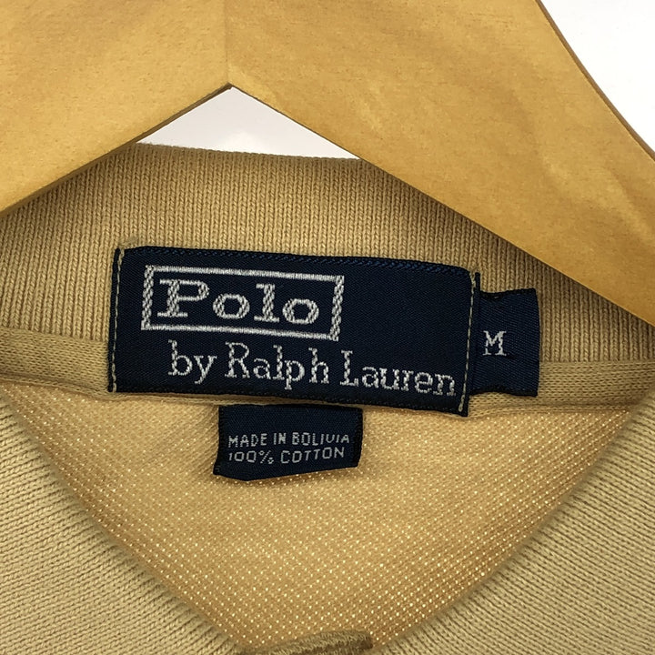 Ralph Lauren POLO by Ralph Lauren short sleeve polo shirt, men's size M cotton Beige type Vintage Second Hand