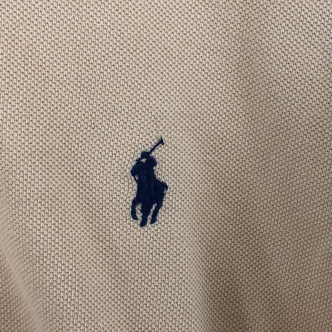 Ralph Lauren POLO by Ralph Lauren short sleeve polo shirt, men's size M cotton Beige type Vintage Second Hand