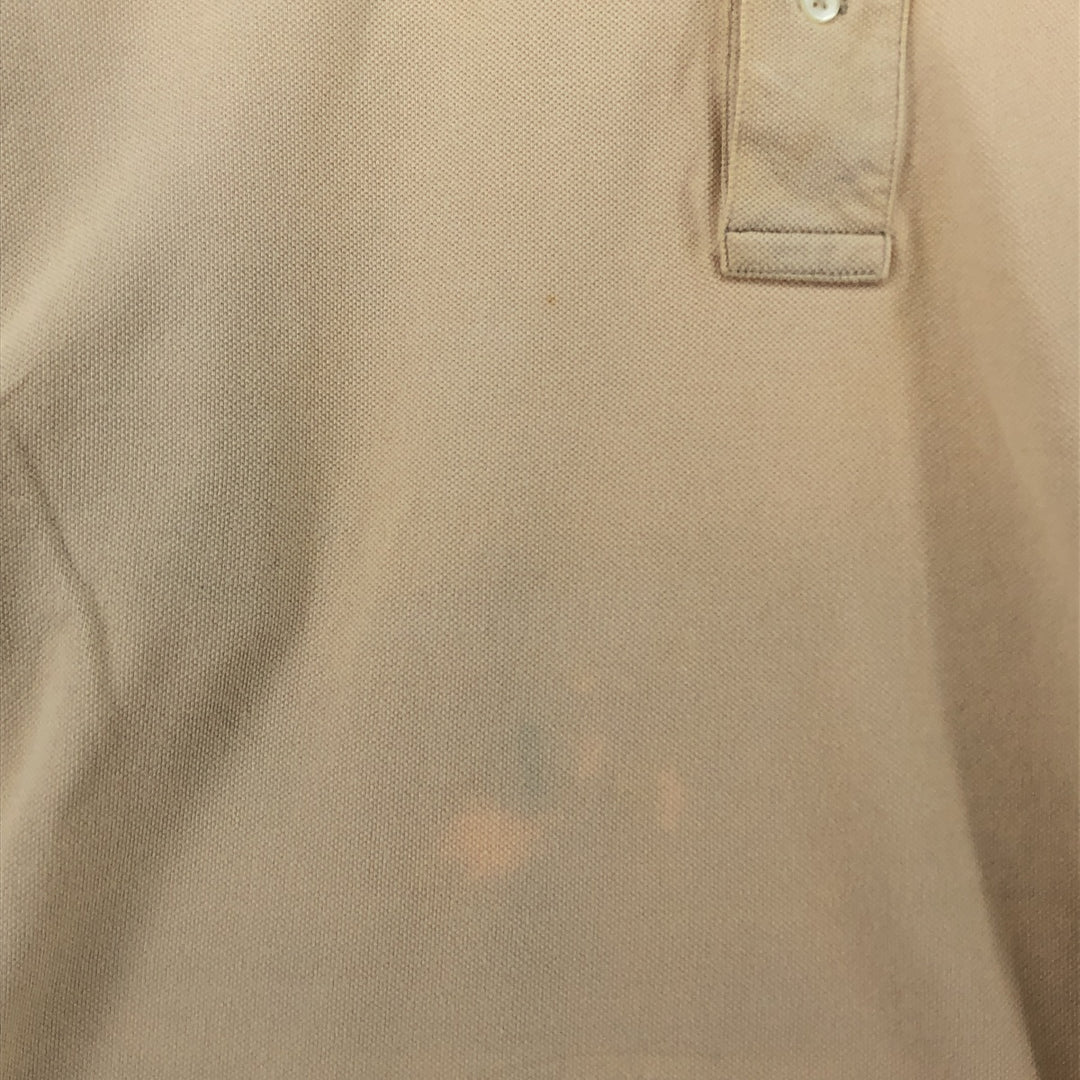 Ralph Lauren POLO by Ralph Lauren short sleeve polo shirt, men's size M cotton Beige type Vintage Second Hand