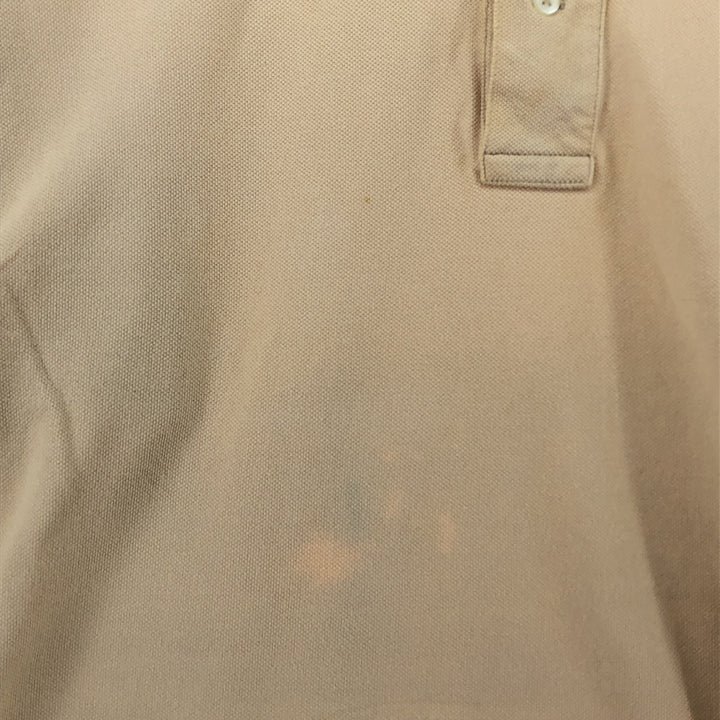Ralph Lauren POLO by Ralph Lauren short sleeve polo shirt, men's size M cotton Beige type Vintage Second Hand
