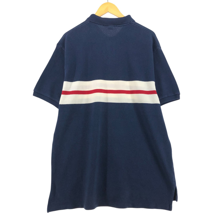 Ralph Lauren POLO by Ralph Lauren short sleeve polo shirt, men's size XXL cotton navy blue type Vintage Second Hand