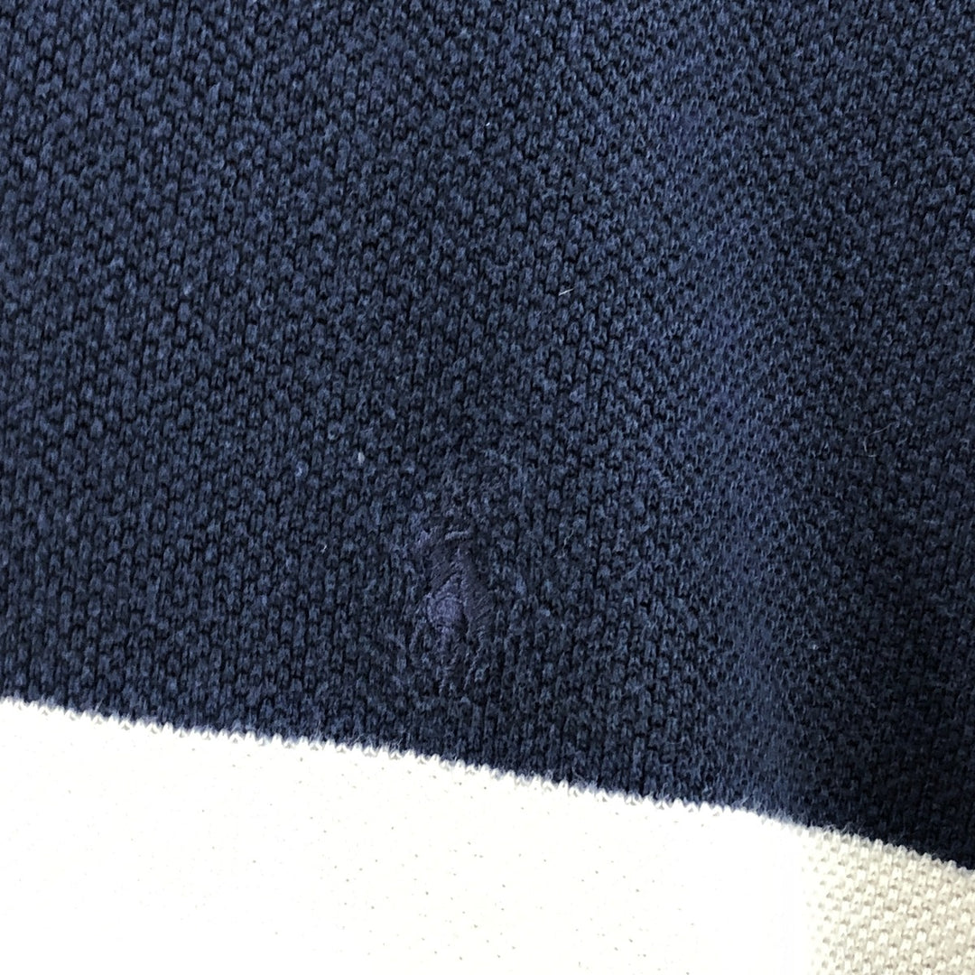 Ralph Lauren POLO by Ralph Lauren short sleeve polo shirt, men's size XXL cotton navy blue type Vintage Second Hand