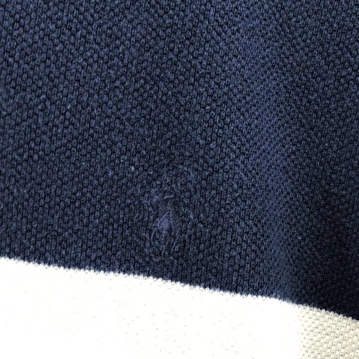 Ralph Lauren POLO by Ralph Lauren short sleeve polo shirt, men's size XXL cotton navy blue type Vintage Second Hand