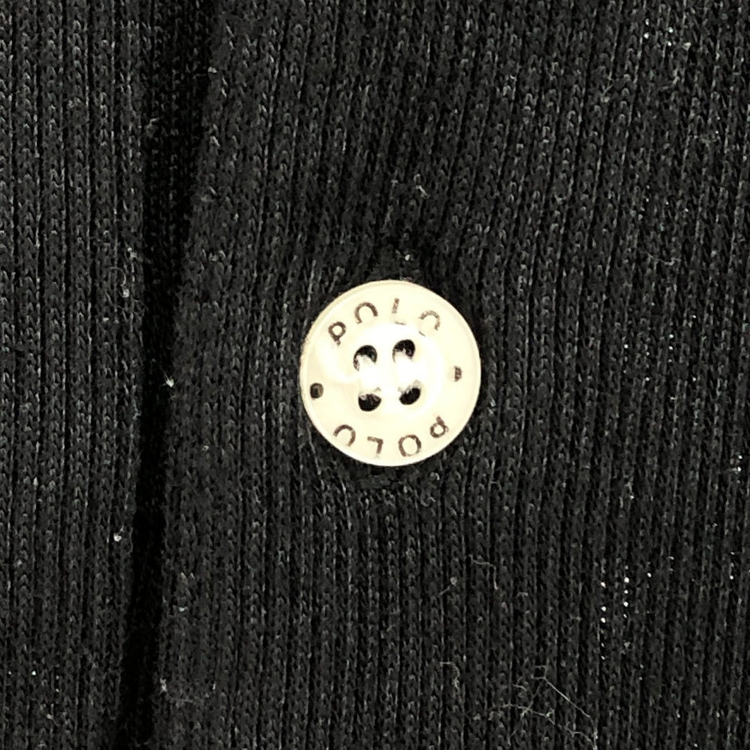 Ralph Lauren POLO SPORT short sleeve polo shirt for men, size XXL cotton black type Vintage Second Hand