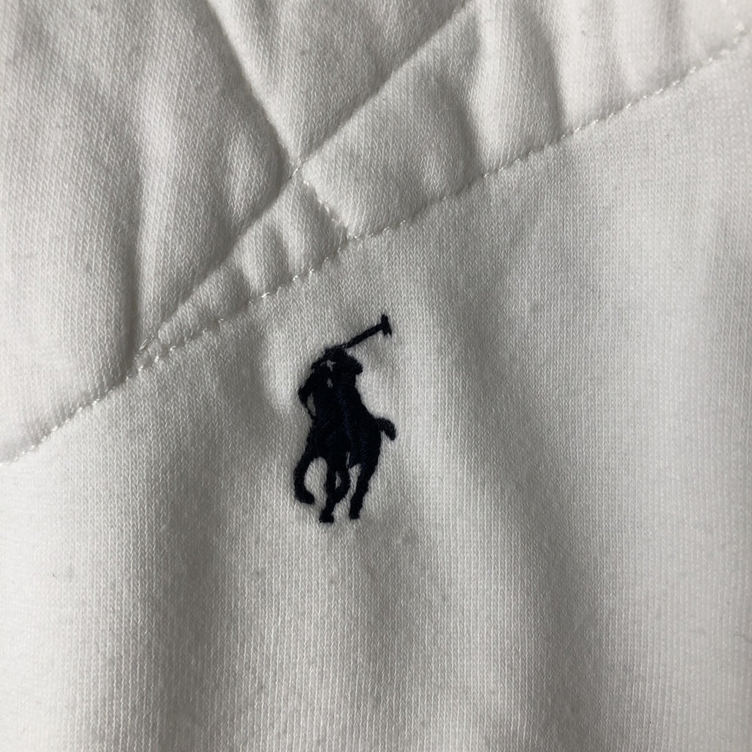 Ralph Lauren POLO by Ralph Lauren long sleeve rugby shirt, men's XL size cotton white type Vintage Second Hand