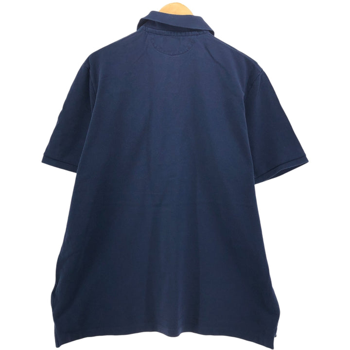 Ralph Lauren POLO RALPH LAUREN CLASSIC FIT short sleeve polo shirt men's XL equivalent cotton navy blue type Vintage Second Hand