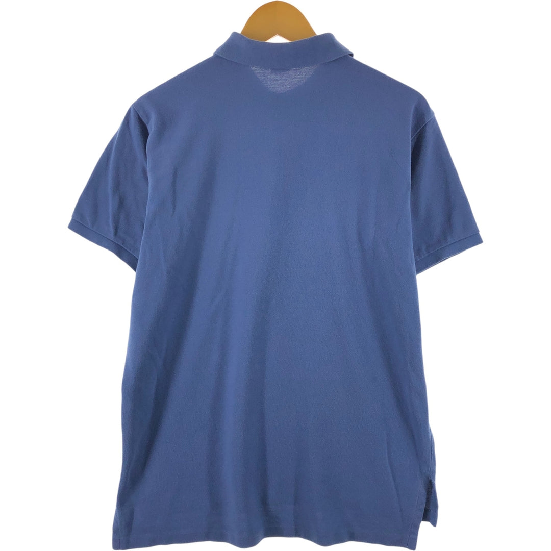 Ralph Lauren POLO by Ralph Lauren CUSTOM FIT short sleeve polo shirt, men's size L cotton Blue type light blue Vintage Second Hand