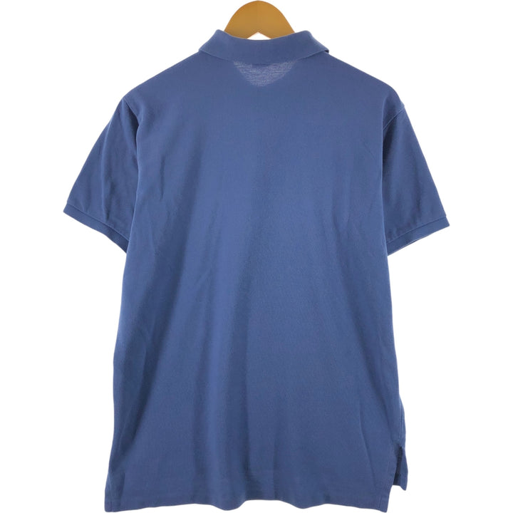 Ralph Lauren POLO by Ralph Lauren CUSTOM FIT short sleeve polo shirt, men's size L cotton Blue type light blue Vintage Second Hand
