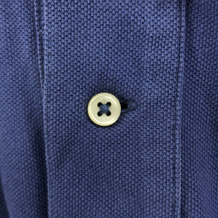 Ralph Lauren POLO by Ralph Lauren CUSTOM FIT short sleeve polo shirt, men's size L cotton Blue type light blue Vintage Second Hand
