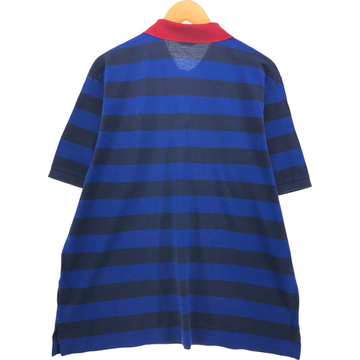 Ralph Lauren POLO GOLF Short Sleeve Striped Polo Shirt Men's XL Pima Cotton black type Vintage Second Hand
