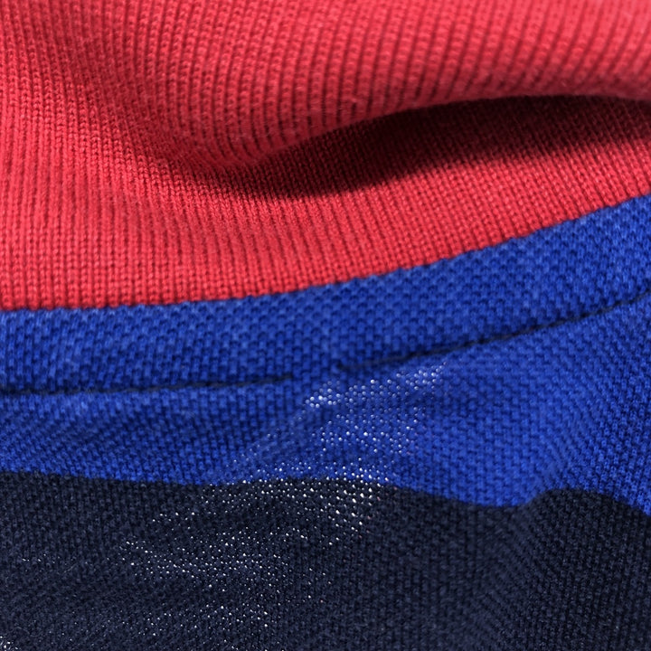 Ralph Lauren POLO GOLF Short Sleeve Striped Polo Shirt Men's XL Pima Cotton black type Vintage Second Hand