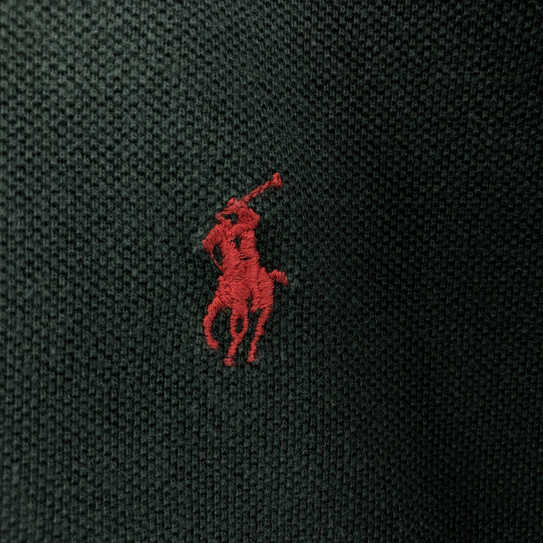 Ralph Lauren POLO by Ralph Lauren short sleeve polo shirt, men's size L cotton Khaki type Vintage Second Hand
