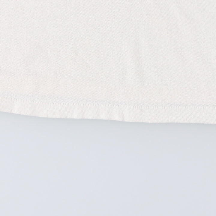 ~90'S Back Print Ringer T-Shirt Men's XL Vintage cotton white type Vintage Second Hand
