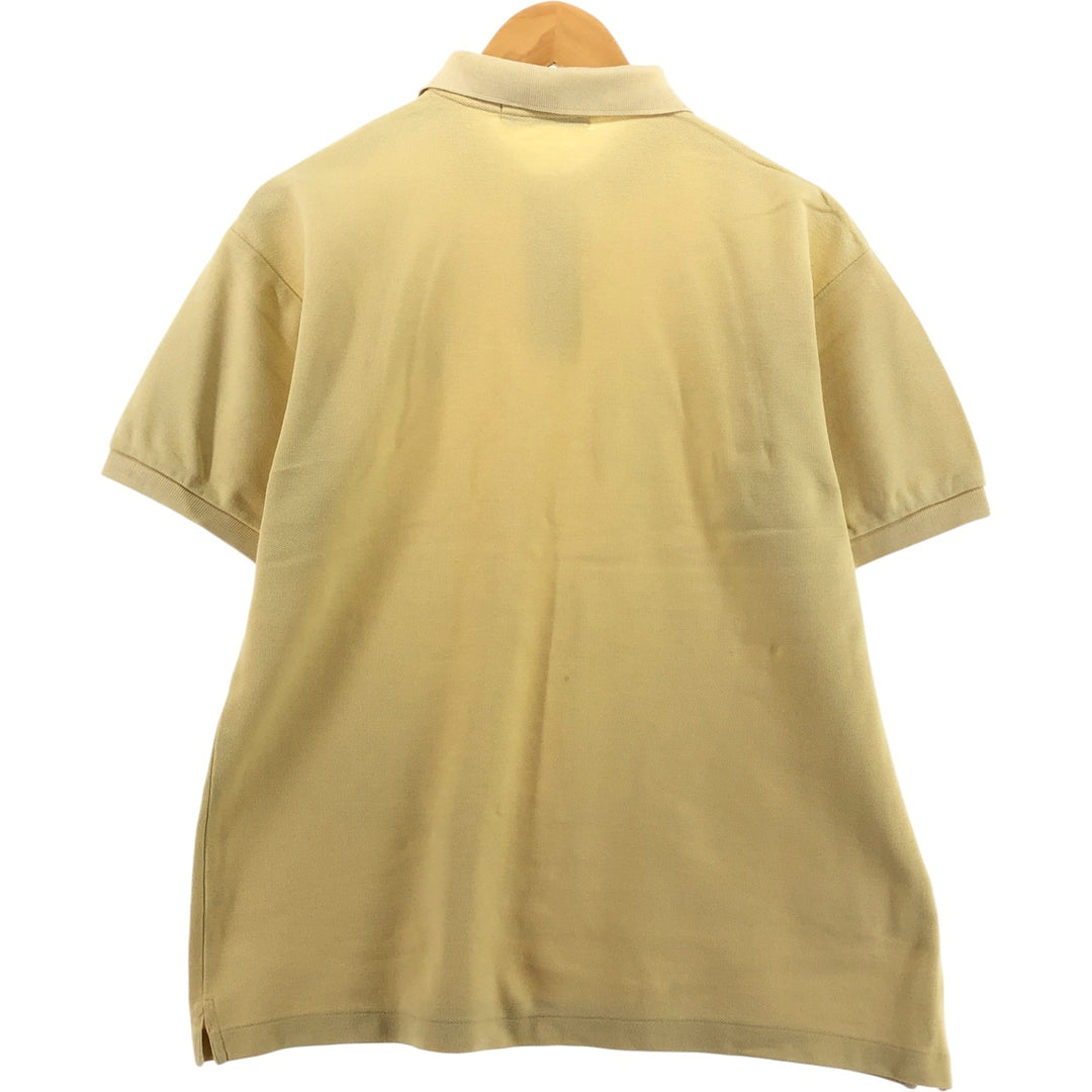 Yves Saint Laurent diffusion hommes short sleeve polo shirt men's M size cotton yellow type Vintage Second Hand