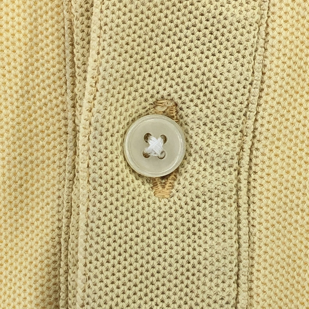 Yves Saint Laurent diffusion hommes short sleeve polo shirt men's M size cotton yellow type Vintage Second Hand