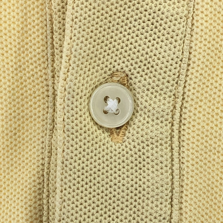 Yves Saint Laurent diffusion hommes short sleeve polo shirt men's M size cotton yellow type Vintage Second Hand