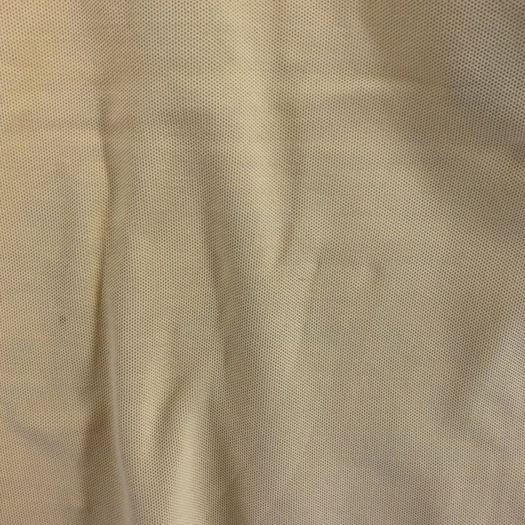 Yves Saint Laurent diffusion hommes short sleeve polo shirt men's M size cotton yellow type Vintage Second Hand