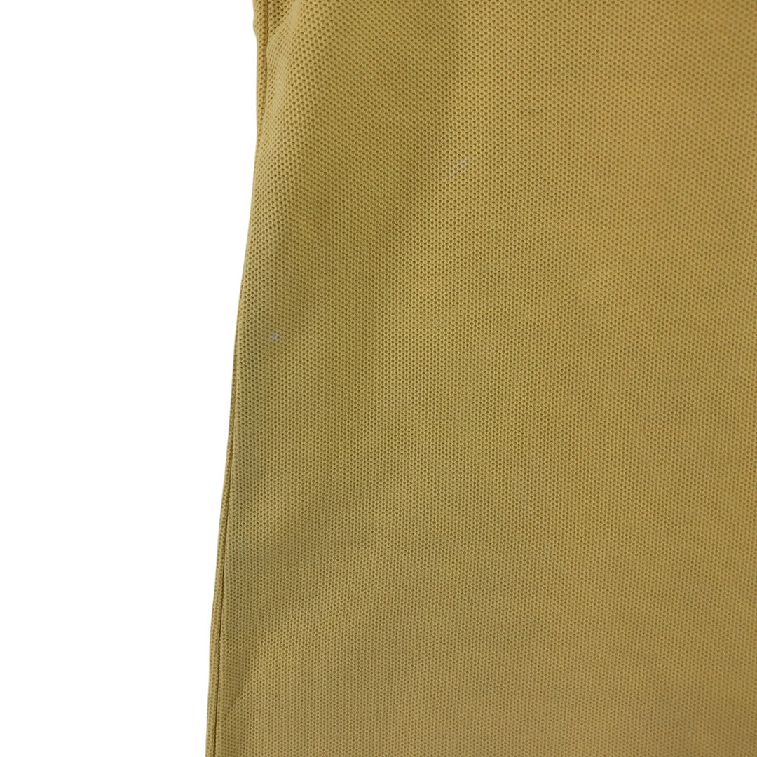 Yves Saint Laurent diffusion hommes short sleeve polo shirt men's M size cotton yellow type Vintage Second Hand