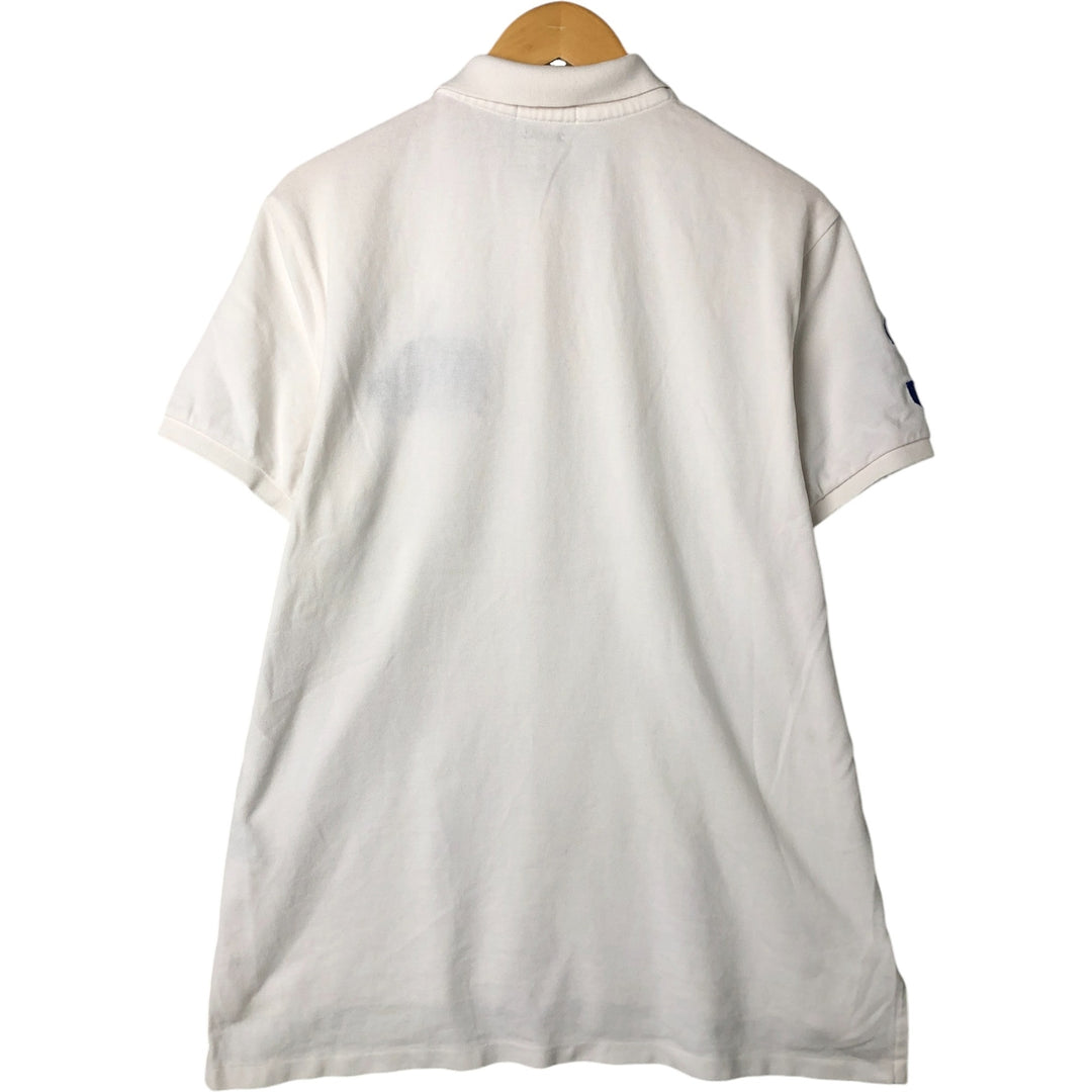Ralph Lauren POLO RALPH LAUREN CUSTOM FIT short sleeve polo shirt men's XL equivalent cotton white type Vintage Second Hand