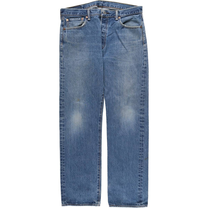 Levi's 501 straight denim pants for men, size W35 cotton blue type Vintage Second Hand