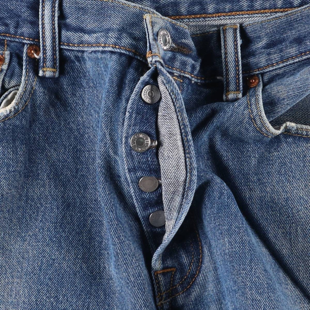 Levi's 501 straight denim pants for men, size W35 cotton blue type Vintage Second Hand