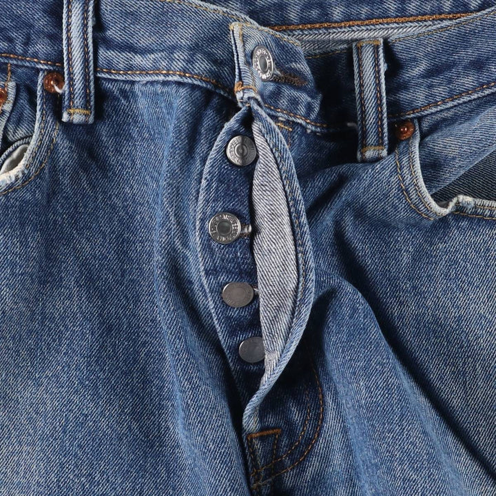 Levi's 501 straight denim pants for men, size W35 cotton blue type Vintage Second Hand